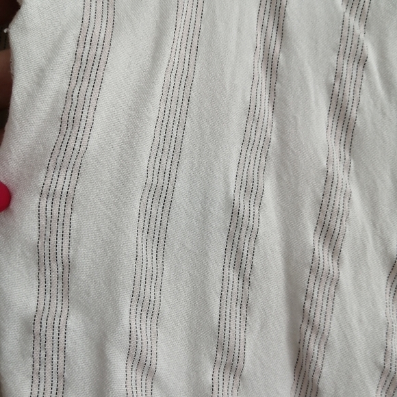 Rails Eloise Button Up in Carrera Metallic Stripe White Mandarin Collar Small - Picture 7 of 15